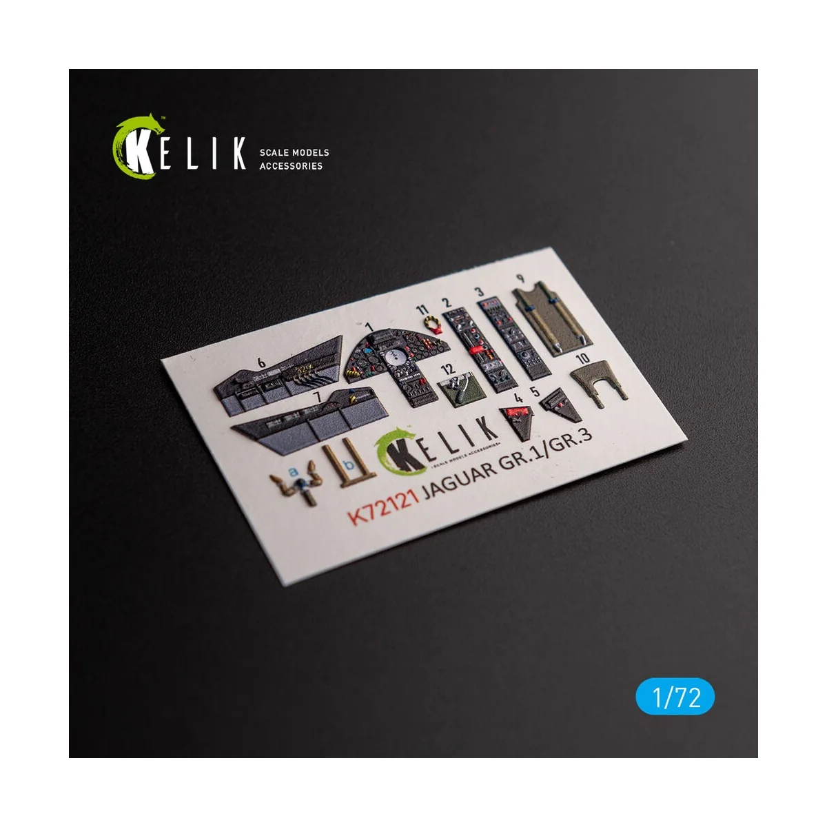 Jaguar GR.1/GR.3 - interior 3D decals for Italeri kit, 1/72 - Kelik...