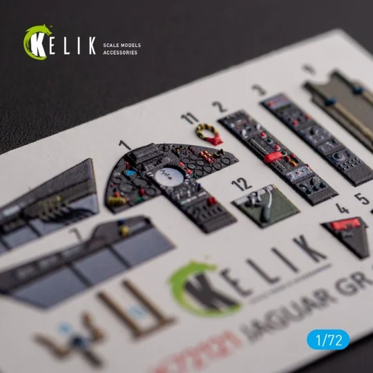 Jaguar GR.1/GR.3 - interior 3D decals for Italeri kit, 1/72 - Kelik...