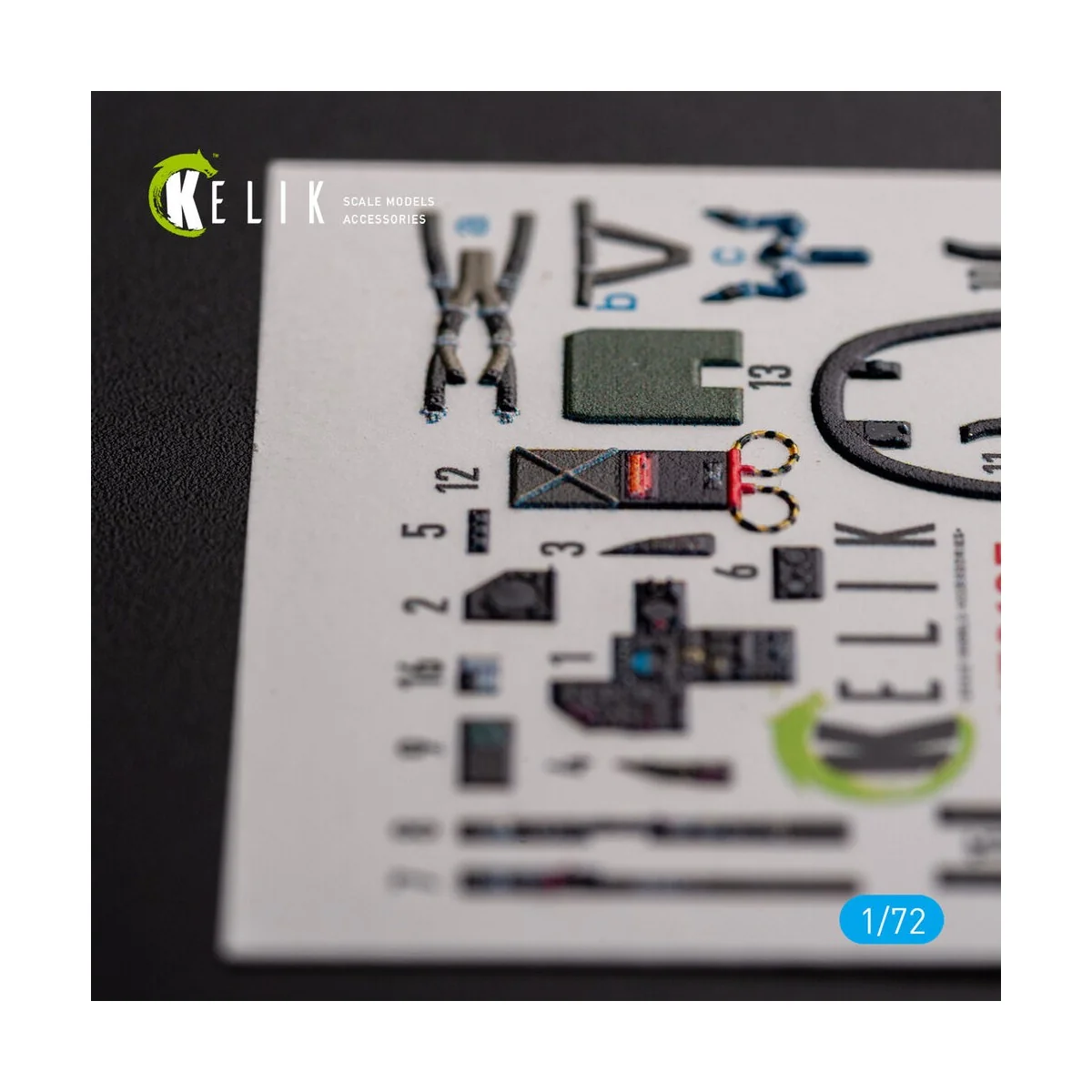 MIRAGE F.1 CG - interior 3D decals for SpecialHobby kit, 1/72 - Kel...
