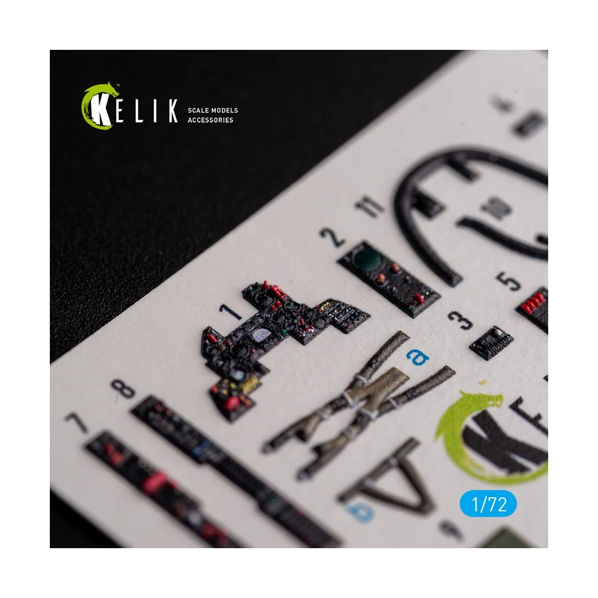 MIRAGE III CJ - interior 3D decals for SpecialHobby kit, 1/72 - Kel...