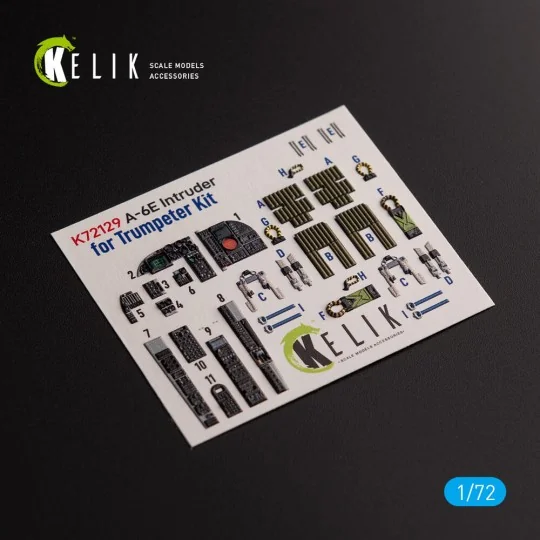 A-6E Intruder - interior 3D decals for Trumpeter kit, 1/72 - Kelik ...