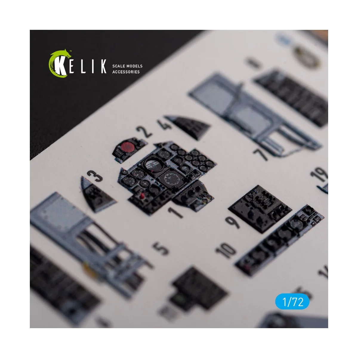 FG.1 Phantom - interior 3D decals for Airfix kit, 1/72 - Kelik K72127