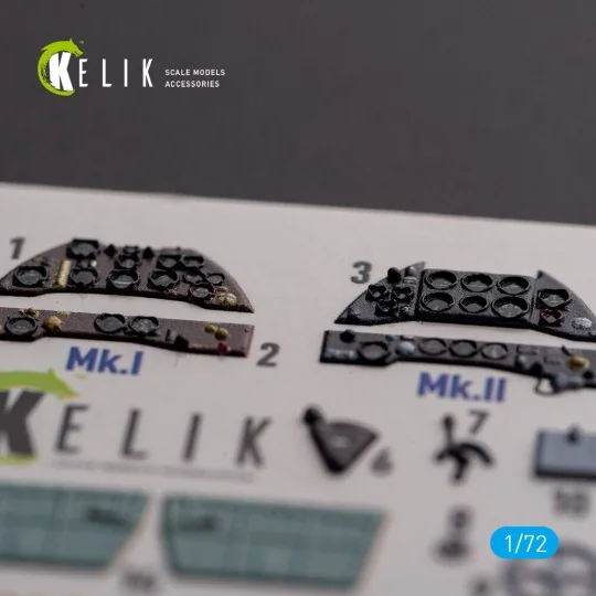 Gloster Gladiator Mk.I/II - interior 3D decals for Airfix kit, 1/72...