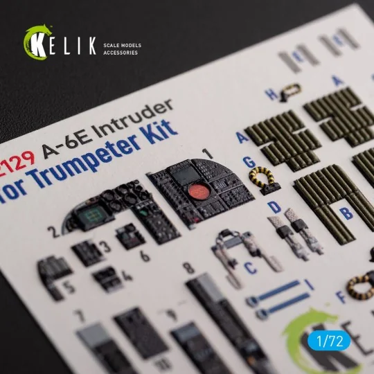 A-6E Intruder - interior 3D decals for Trumpeter kit, 1/72 - Kelik ...