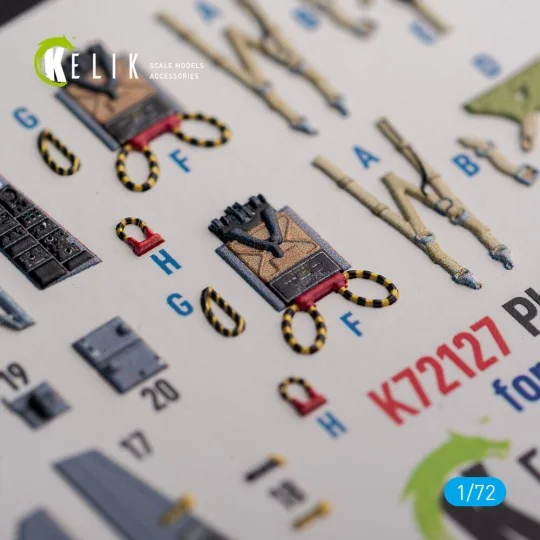 FG.1 Phantom - interior 3D decals for Airfix kit, 1/72 - Kelik K72127