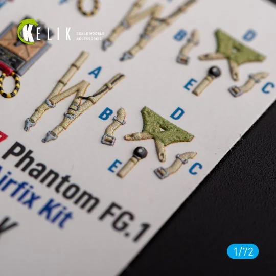 FG.1 Phantom - interior 3D decals for Airfix kit, 1/72 - Kelik K72127