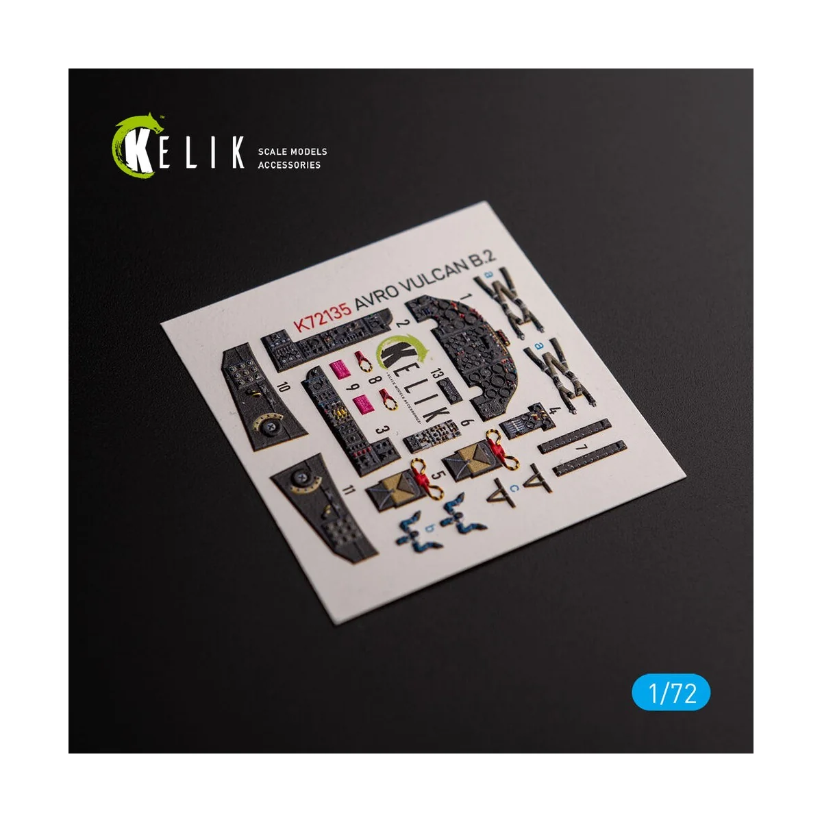 AVRO VULCAN B.2 Front cockpit - interior 3D decals for Airfix kit, ...