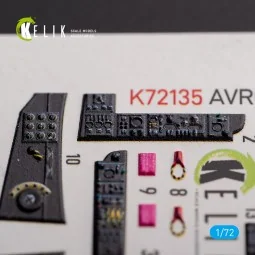 AVRO VULCAN B.2 Front cockpit - interior 3D decals for Airfix kit, ... 2