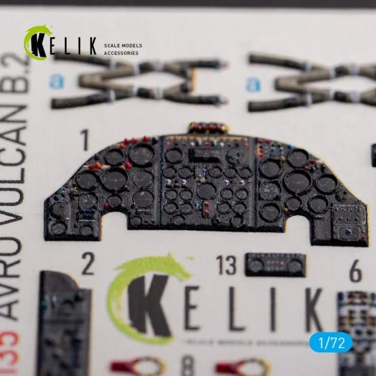 AVRO VULCAN B.2 Front cockpit - interior 3D decals for Airfix kit, ...