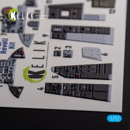 F-101 Voodoo - interior 3D decals for Revell kit, 1/72 - Kelik K72130