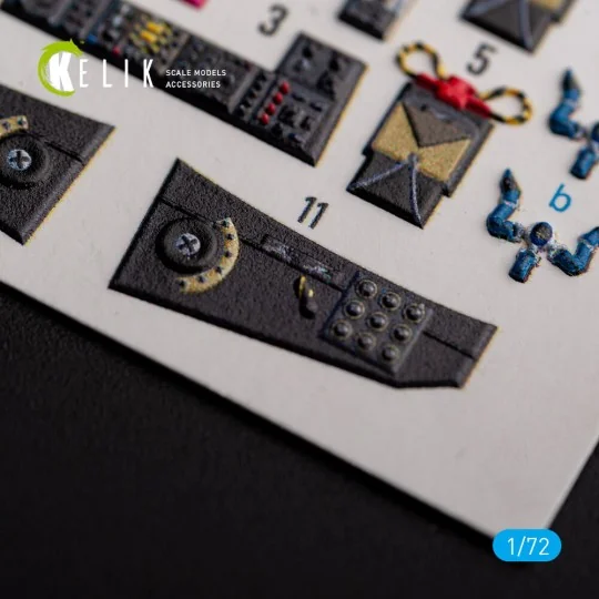 AVRO VULCAN B.2 Front cockpit - interior 3D decals for Airfix kit, ...