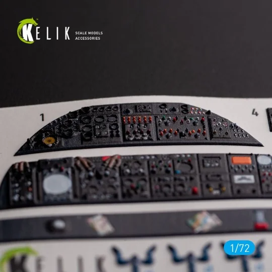 AVRO VULCAN B.2 Rear cockpit - interior 3D decals for Airfix kit, 1...