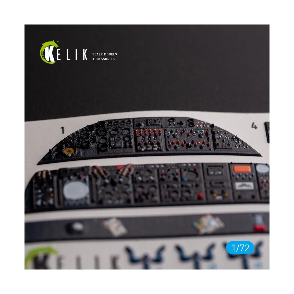 AVRO VULCAN B.2 Rear cockpit - interior 3D decals for Airfix kit, 1...