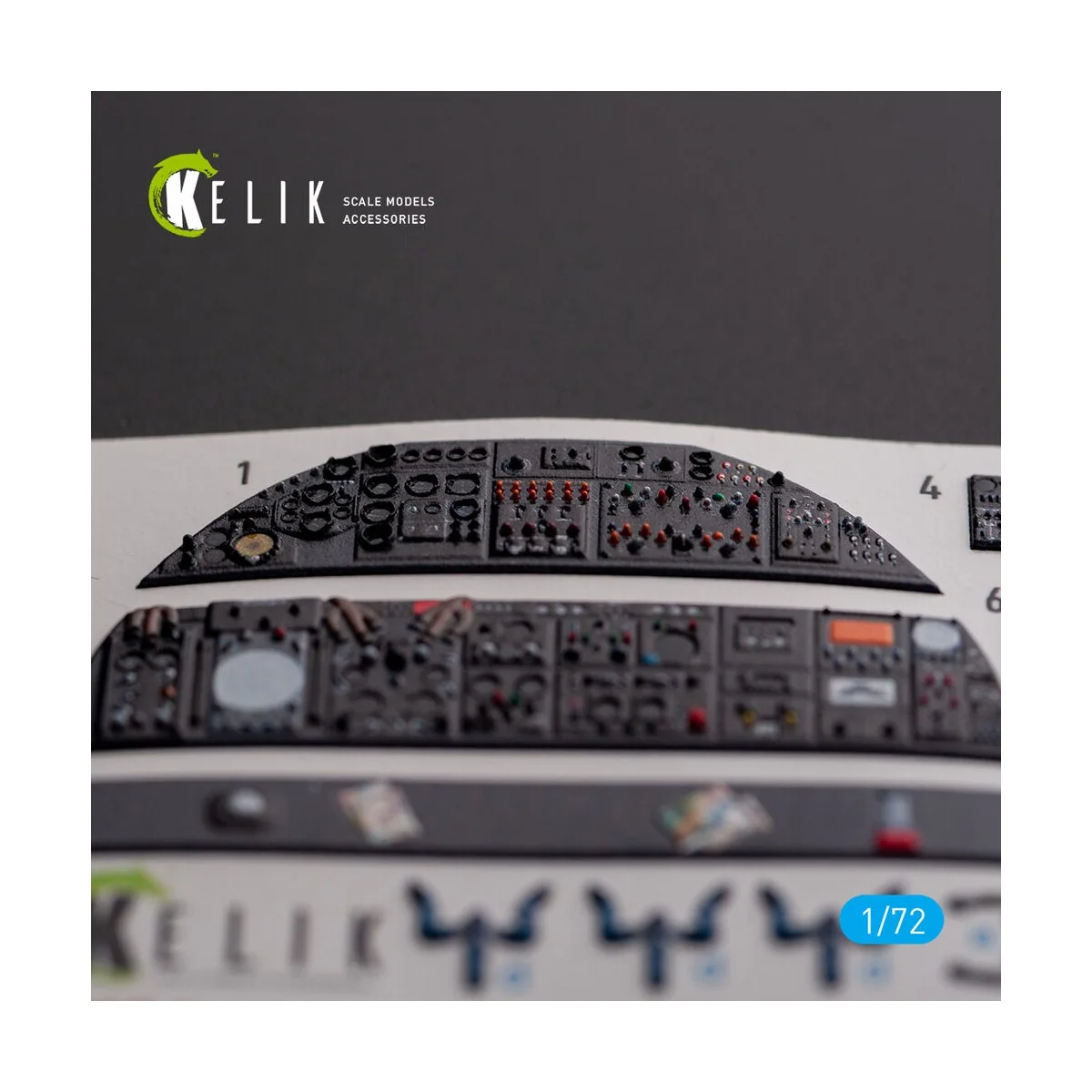 AVRO VULCAN B.2 Rear cockpit - interior 3D decals for Airfix kit, 1...