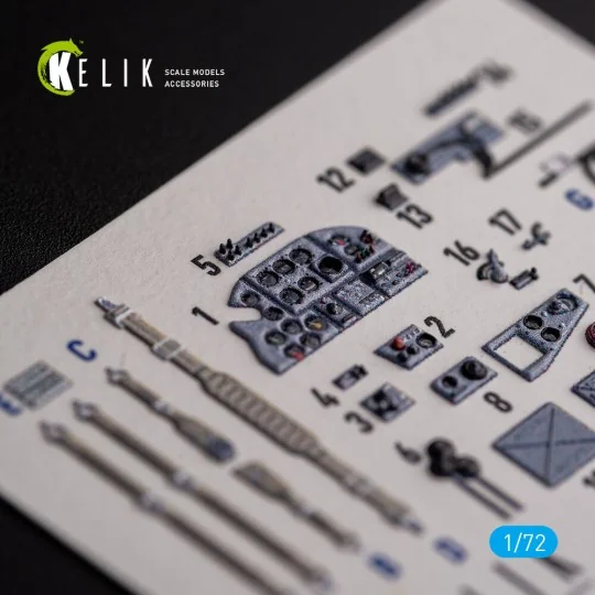 Il-2 Shturmovik - interior 3D decals for Tamiya kit, 1/72 - Kelik K...