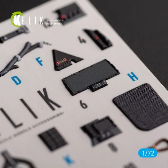 F-35B - interior 3D decals for Tamiya kit, 1/72 - Kelik K72141