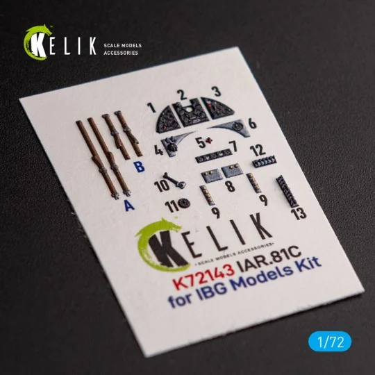 IAR.81c - interior 3D decals for IBG Models kit, 1/72 - Kelik K72143