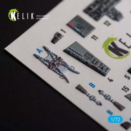 Mig-29 Fulcrum-C 9-13 interior 3D decals for GWH kit, 1/72 - Kelik ...