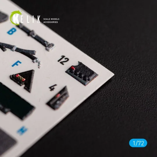 F-35B - interior 3D decals for Tamiya kit, 1/72 - Kelik K72141