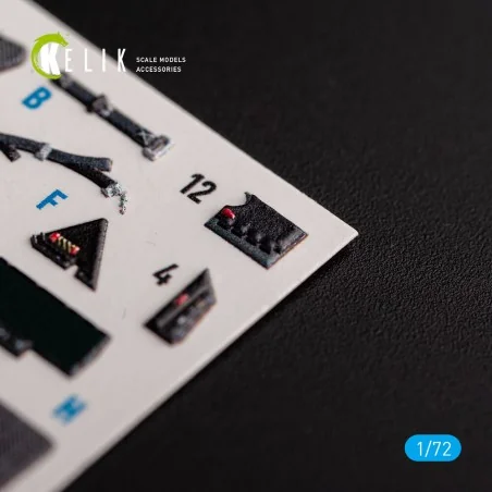 F-35B - interior 3D decals for Tamiya kit, 1/72 - Kelik K72141