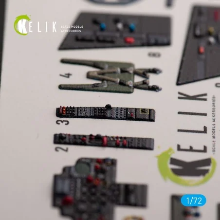 Super Etendard - interior 3D decals for Academy kit, 1/72 - Kelik K...