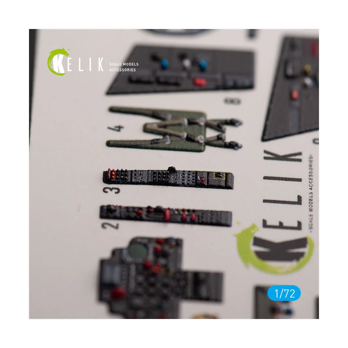 Super Etendard - interior 3D decals for Academy kit, 1/72 - Kelik K...