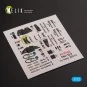 Me 163 B/S Komet - interior 3D decals for Hobby 2000/Academy kit, 1...