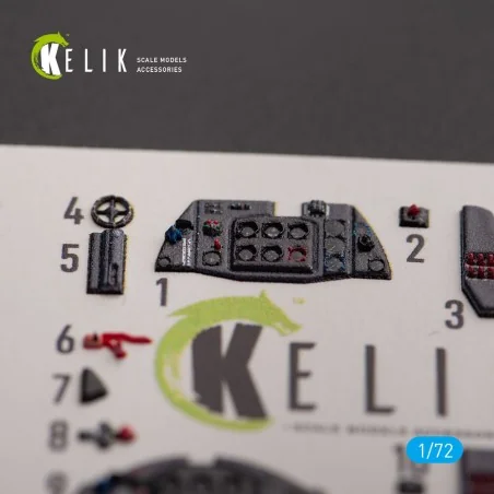 Me 163 B/S Komet - interior 3D decals for Hobby 2000/Academy kit, 1...