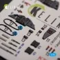 Me 163 B/S Komet - interior 3D decals for Hobby 2000/Academy kit, 1...