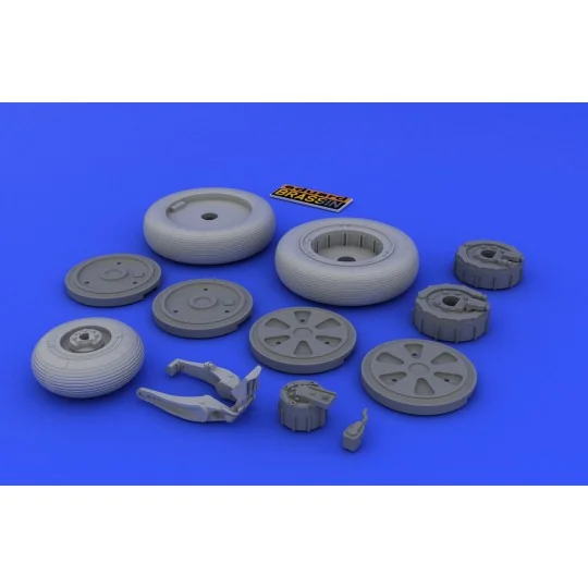 MiG-21 wheels for Eduard, 1/48 - Eduard Accessories 648026