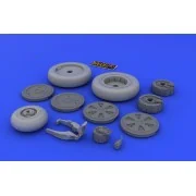 MiG-21 wheels for Eduard, 1/48 - Eduard Accessories 648026