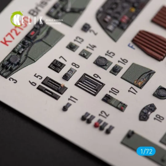 Bristol Beauhfighter TF.X - interior 3D decals for Airfix kit, 1/72...
