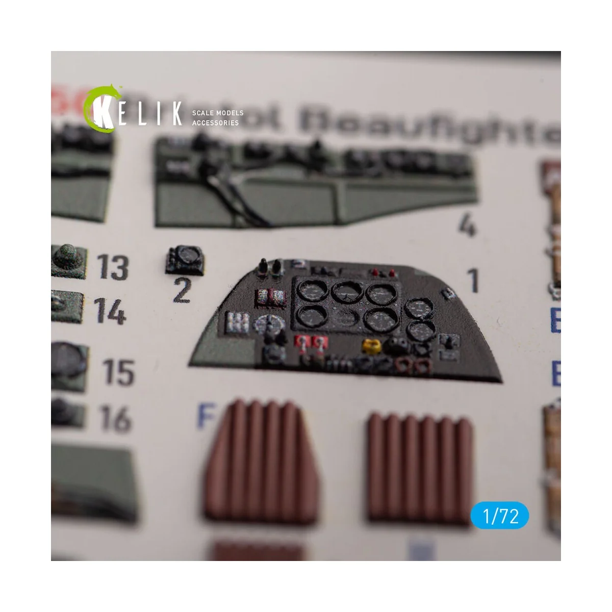 Bristol Beauhfighter TF.X - interior 3D decals for Airfix kit, 1/72...