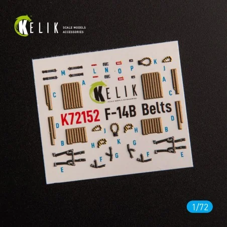 F-14B - interior 3D decals for GWH kit, 1/72 - Kelik K72152