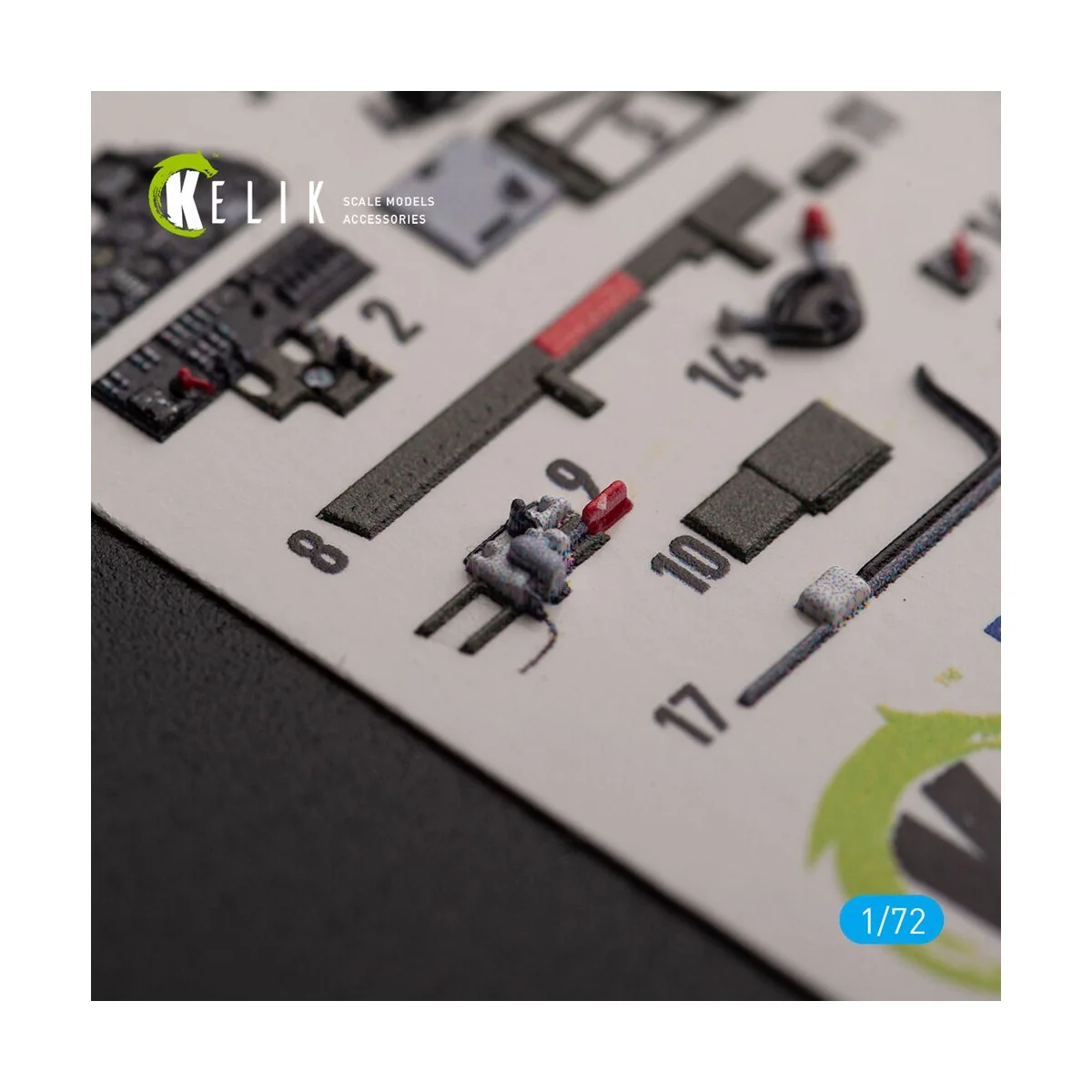 P-40K - interior 3D decals for Special Hobby kit, 1/72 - Kelik K72154