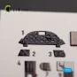 F4U-1A Corsair - interior 3D decals for Tamiya kit, 1/72 - Kelik K7...