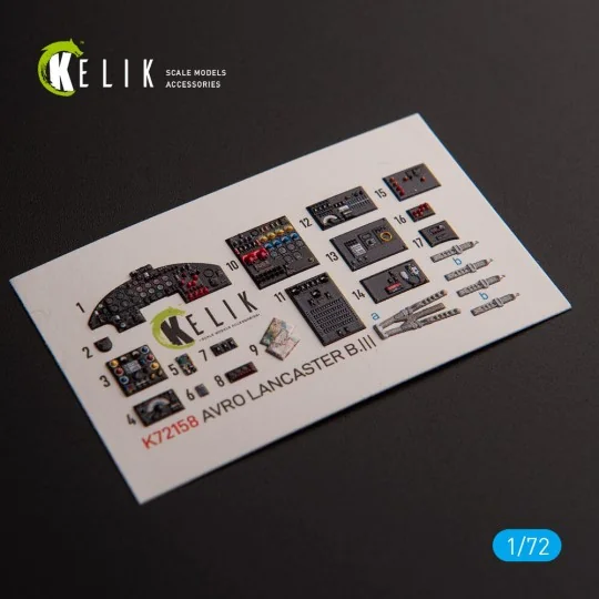 AVRO LANCASTER B.III - interior 3D decals for Airfix kit, 1/72 - Ke...