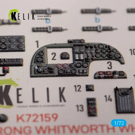 ARMSTRONG WHITWORTH WHITLEY MK.V - interior 3D decals for Airfix ki...