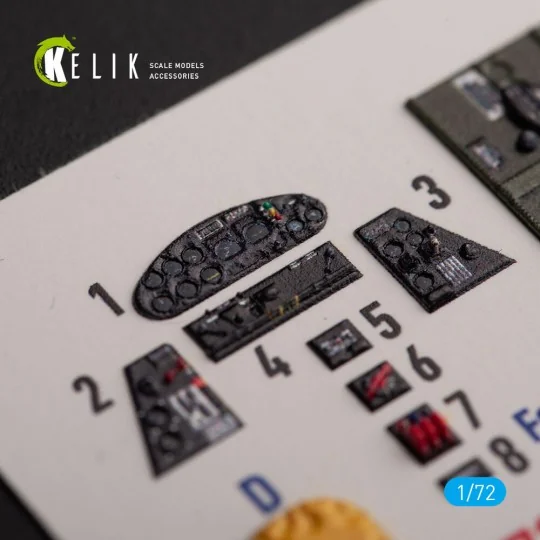 TBM-3E - interior 3D decals for Hobby 2000/Hasegawa kit, 1/72 - Kel...