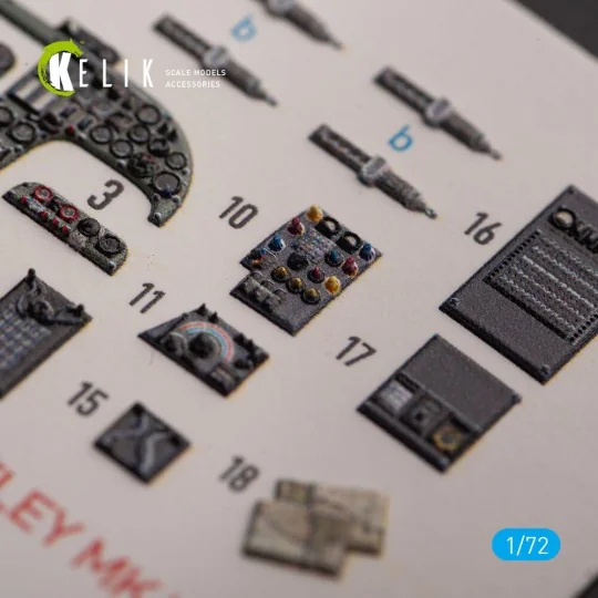 ARMSTRONG WHITWORTH WHITLEY MK.V - interior 3D decals for Airfix ki...