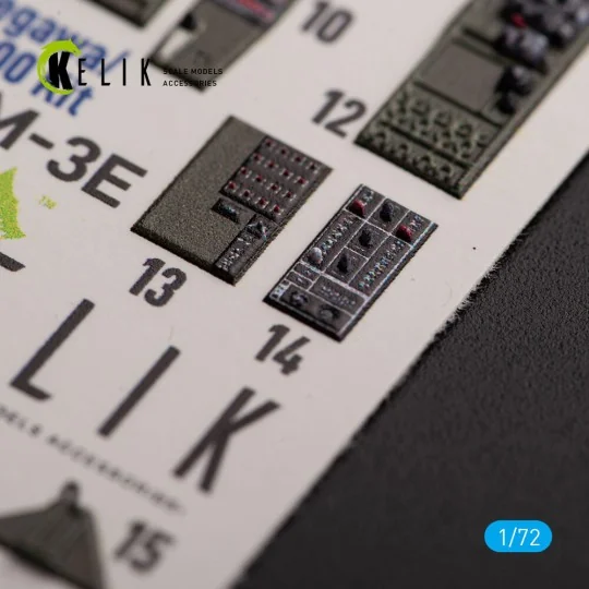 TBM-3E - interior 3D decals for Hobby 2000/Hasegawa kit, 1/72 - Kel...