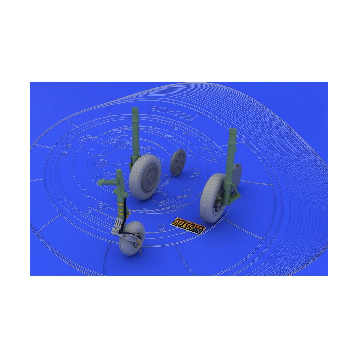 MiG-21 wheels for Eduard, 1/48 - Eduard Accessories 648026