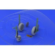 MiG-21 wheels for Eduard, 1/48 - Eduard Accessories 648026