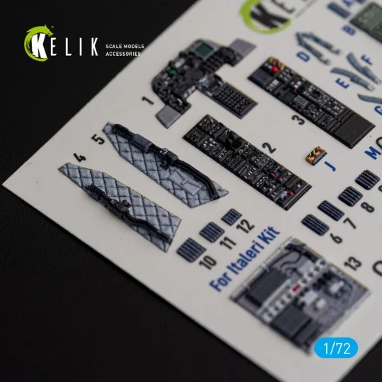 OA-10A Thunderbolt - interior 3D decals for Italeri kit, 1/72 - Kel...