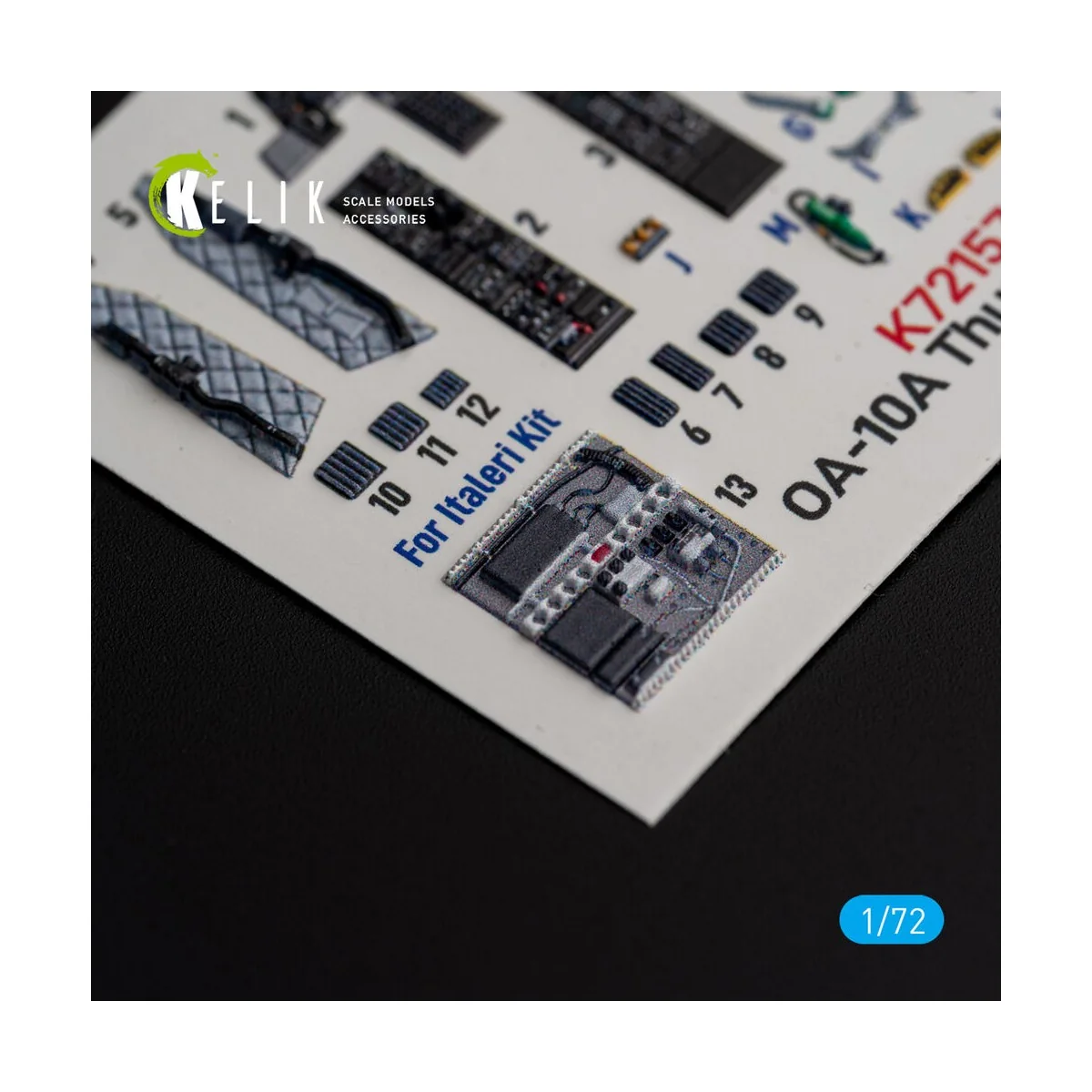 OA-10A Thunderbolt - interior 3D decals for Italeri kit, 1/72 - Kel...