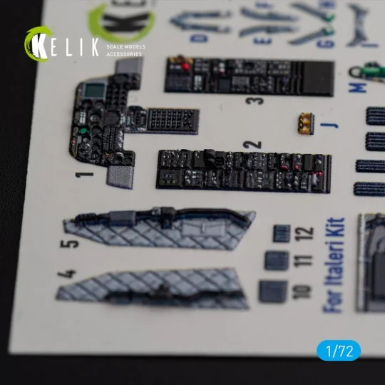 OA-10A Thunderbolt - interior 3D decals for Italeri kit, 1/72 - Kel...