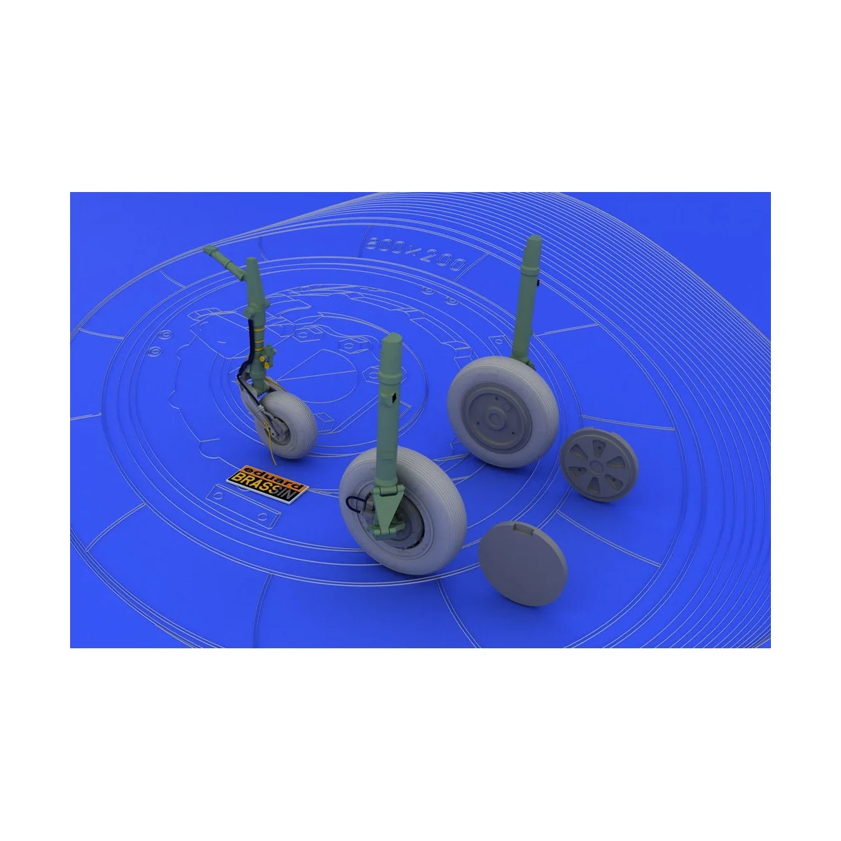 MiG-21 wheels for Eduard, 1/48 - Eduard Accessories 648026