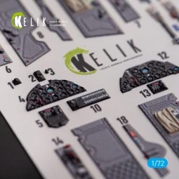 L-29 Delfin - interior 3D decals for AMK kit, 1/72 - Kelik K72162 2
