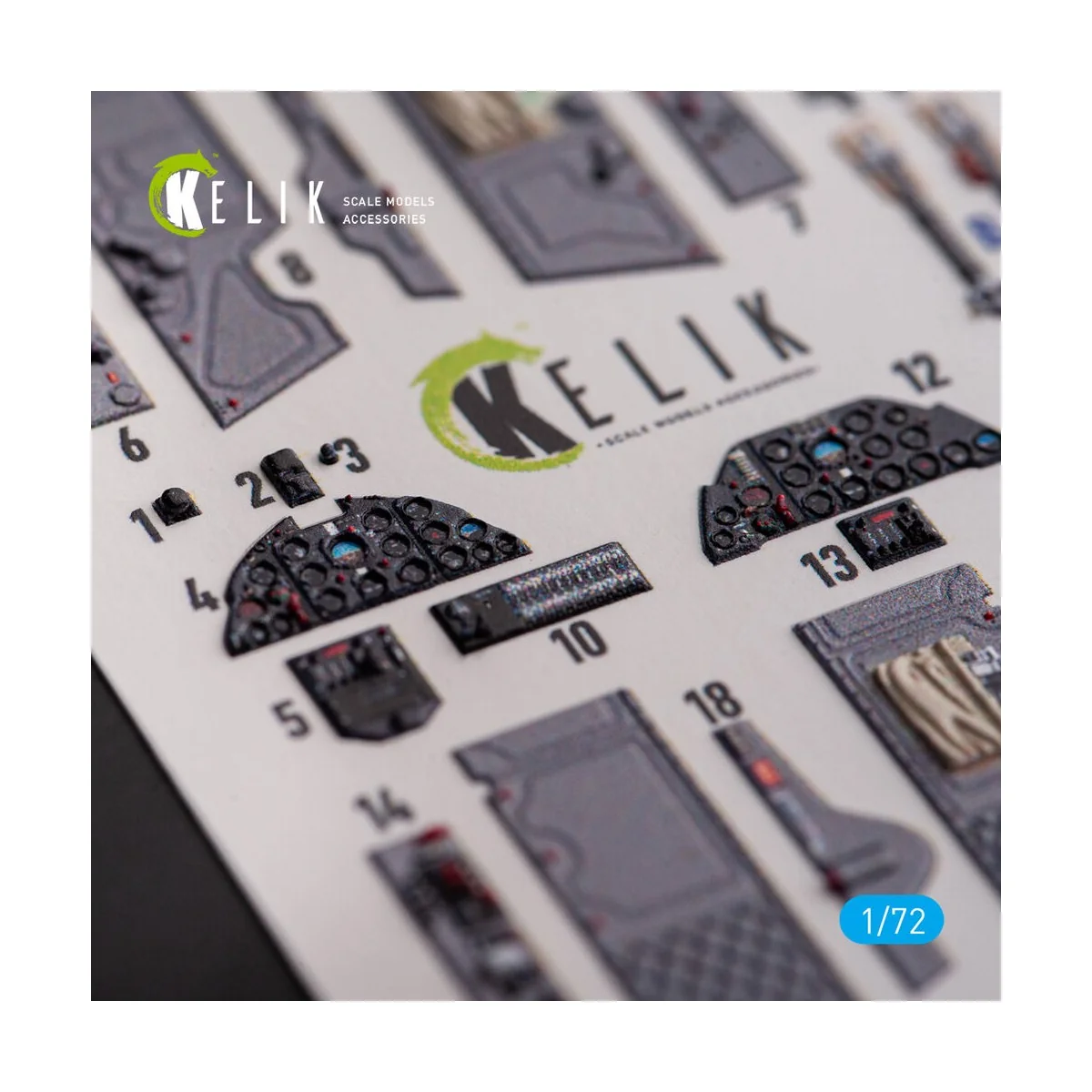 L-29 Delfin - interior 3D decals for AMK kit, 1/72 - Kelik K72162