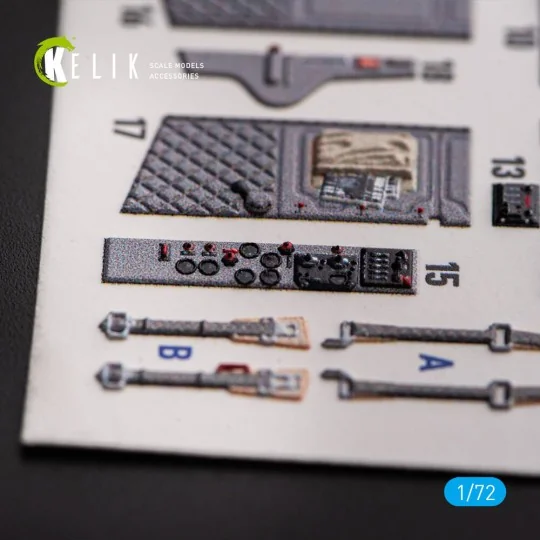 L-29 Delfin - interior 3D decals for AMK kit, 1/72 - Kelik K72162